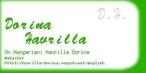 dorina havrilla business card